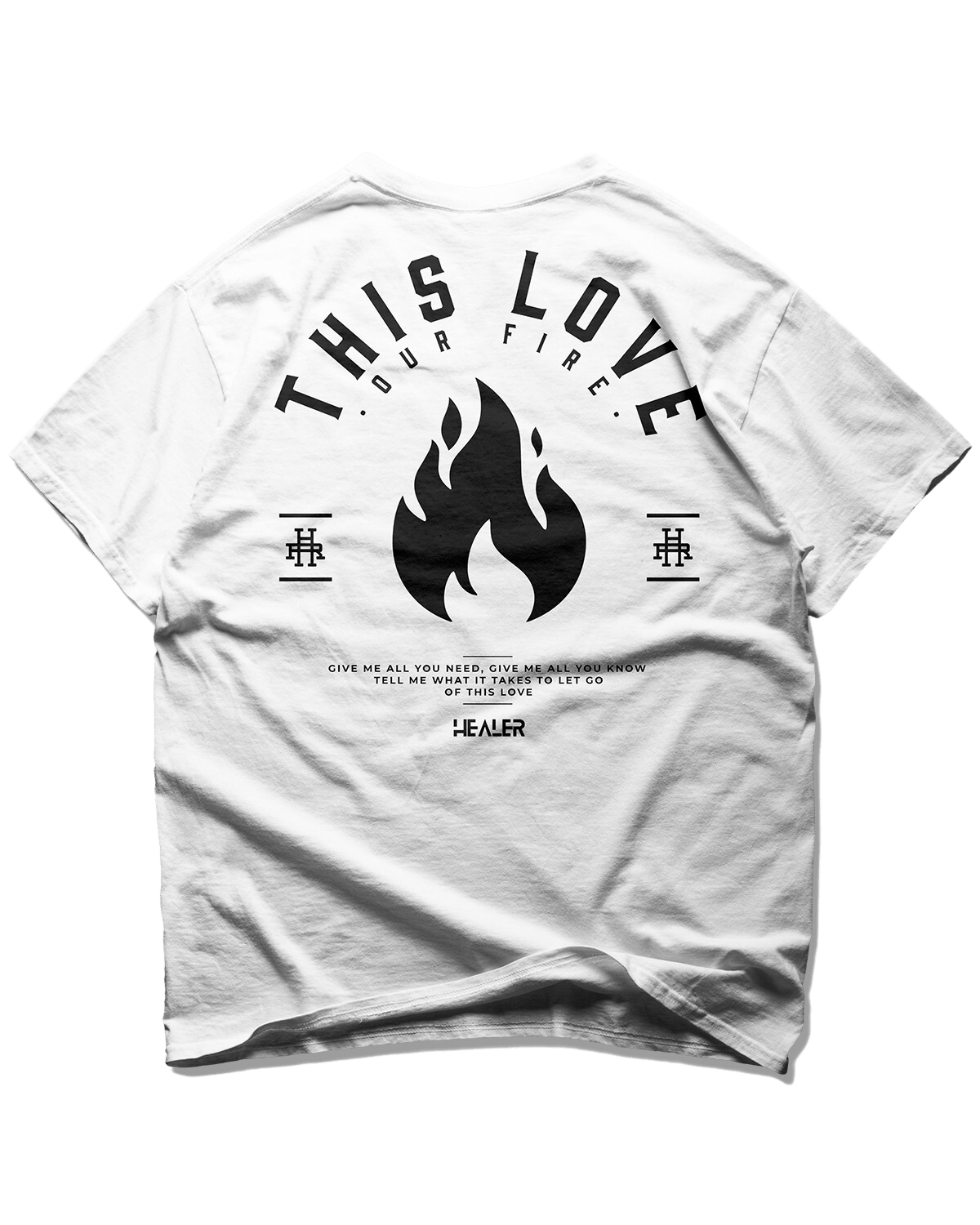 Fire Tee (White) - thisishealer